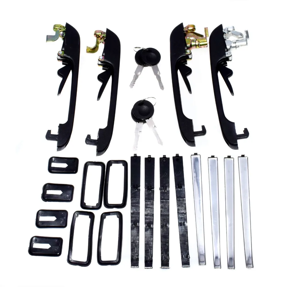 ISANCE наружная дверная ручка 4 шт. RL RR FL FR 193839205 193839206 для VW Golf Jetta Quantum Rabbit Pickup Scirocco 1979-1992