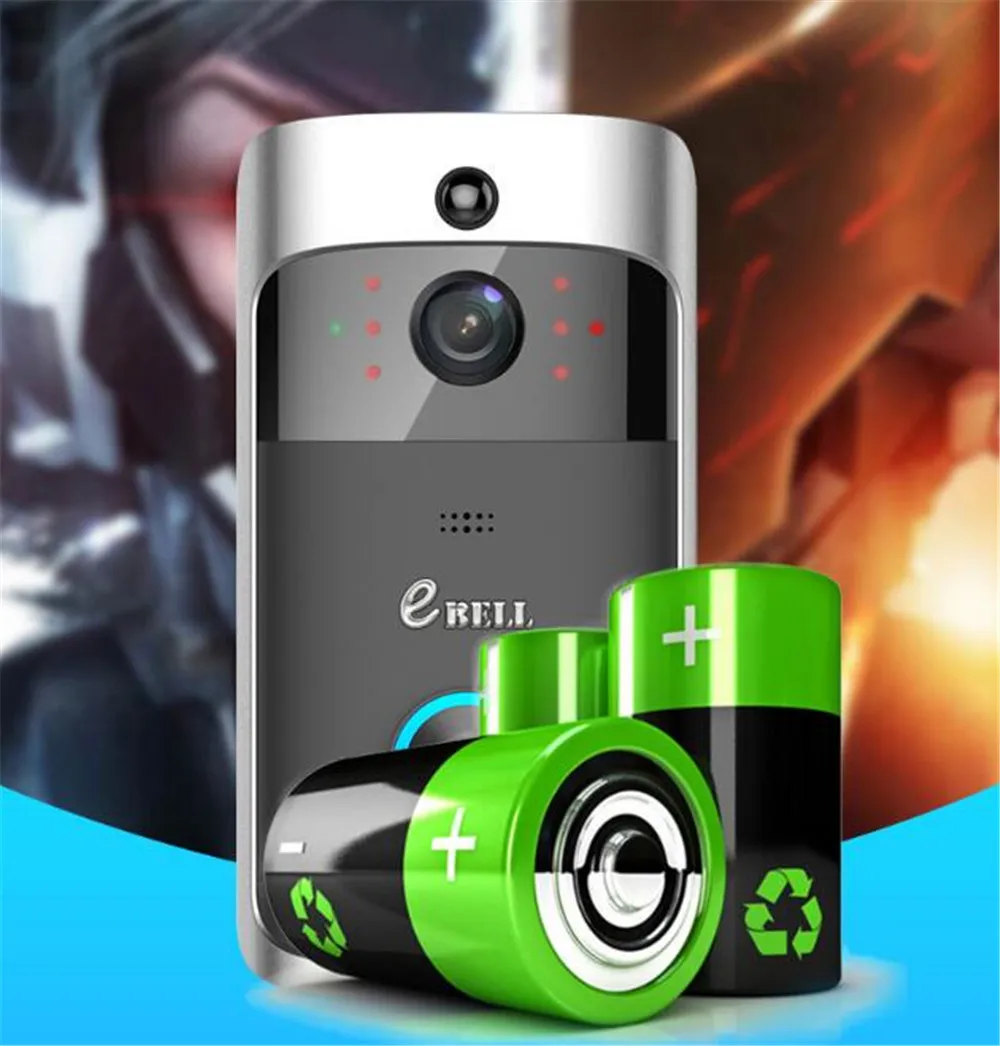 Low Power Consumption Wireless WIFI 720p Video Door Phone Intercom Doorbell | Безопасность и защита