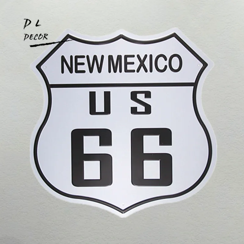Dl-новая Мексика US route66 винтажный домашний декор АЗС сервис постер гаражные знаки