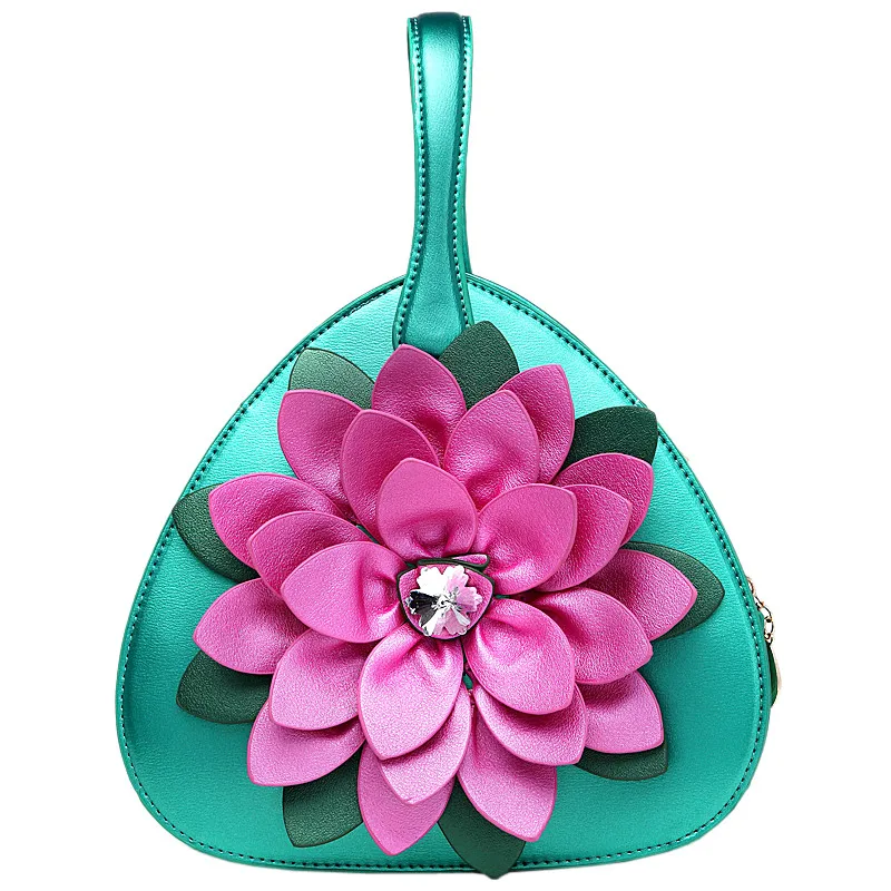 THREEPEAS Новый Сердце сумки поколение diamond flower леди в этническом стиле форме сердца