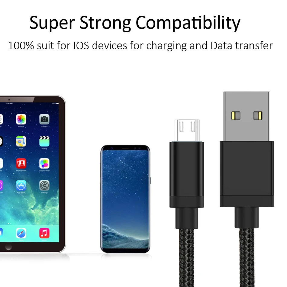 GUSGU USB кабель плетение данных кабель для huawei mate 10 lite USB ЗУ для мобильного телефона кабель для samsung S7 Edge Xiaomi Redmi Note 5