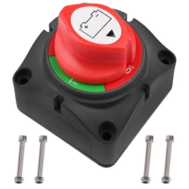 Universal 12V/24V Battery Isolator Cutoff Cut Off Power Kill Switch with 4 Positions Waterproof Cover for Marine Car Boat ATV | Автомобили