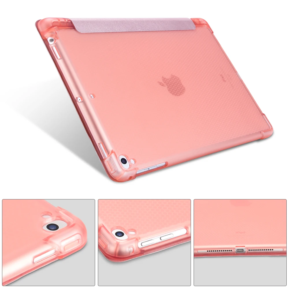 ZAIWJ Карандаш Чехол с подставкой для планшета Apple iPad 9,7 дюйма() A1893 A1954, 1/2 из искусственной кожи Smart Cover Wake состояния заданием будильника