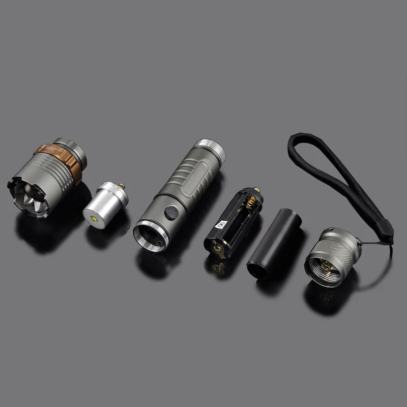 Светодиодные фонари XM-L T6 5200LM перезаряжаемый фонарик Мощный тактический фонарь