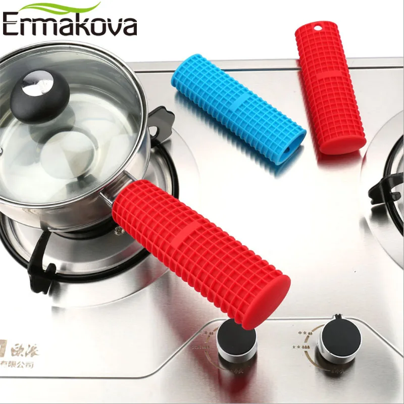 ERMAKOVA силиконовый держатель для горячей кастрюли термозащитный рукава