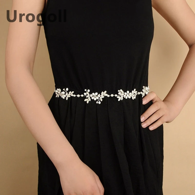 

Noble Flower And Pearl Wedding Sash Belt Wedding Accessories Dress Belt Prepare By Diamond For The Bride Women Party