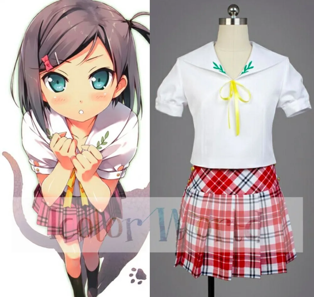 Принц хентай и Stony Cat. Школьная форма HenNeko Tsukiko Tsutsukakushi карнавальный костюм|cosplay