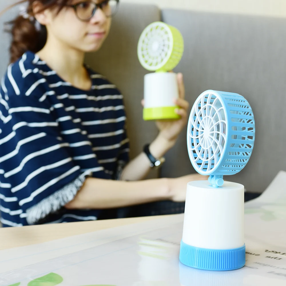 2017 Universal Portable Rechargeable LED Fan air Cooler Mini Operated Desk USB for PC Laptop Computer night light fan | Бытовая техника
