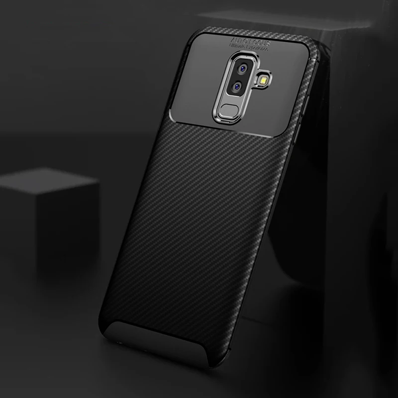 Чехол для Samsung A6 2018 ультратонкий силиконовый мягкий тпу чехол из углеродного