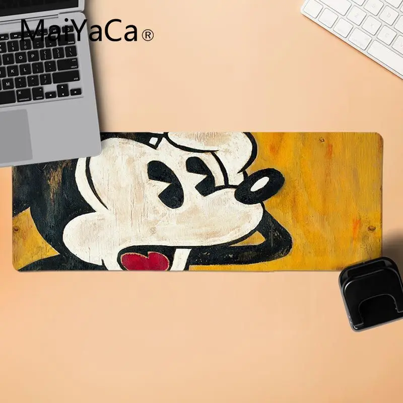 LockEdge 30x80cm MaiYaCa игровой коврик для мыши высшего качества Микки Маус Большой Коврик для мыши ПК компьютерный коврик для ноутбука игровой коврик для мыши - Color: LockEdge 30x80cm