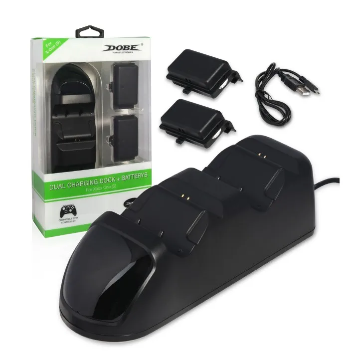 Двойная зарядная док-станция с аккумулятором для xbox ONE/тонкий контроллер |