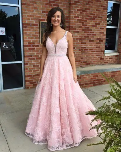 brautkleid spitze Natural A Line Blush Wedding Dress Lace V Neck Bohemian Bridal Dresses 2017 Women robe de mariage rouge | Свадьбы и