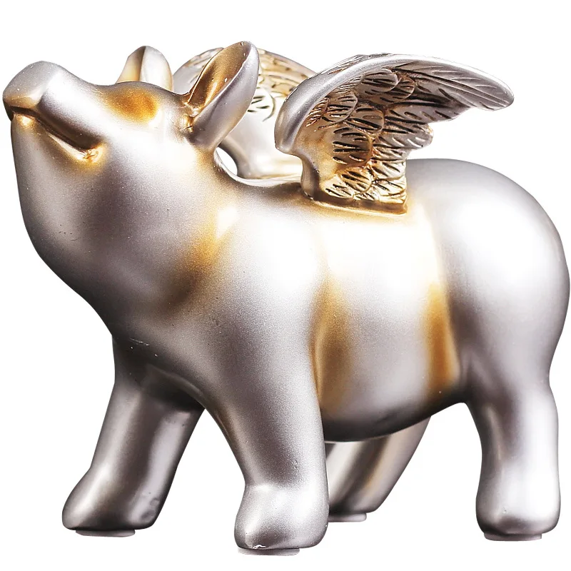 Скандинавская свинка копилка для денег креативные полимерные поделки монет