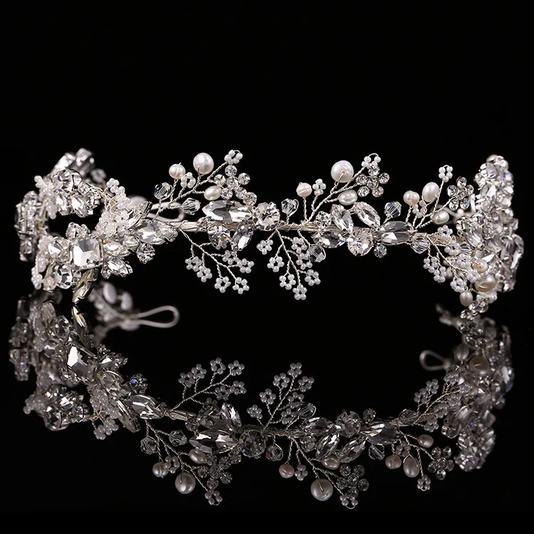 Group inscription 2018 European Style Bridal buckles crown view Baroque show accessories bridal hand ornaments | Украшения и