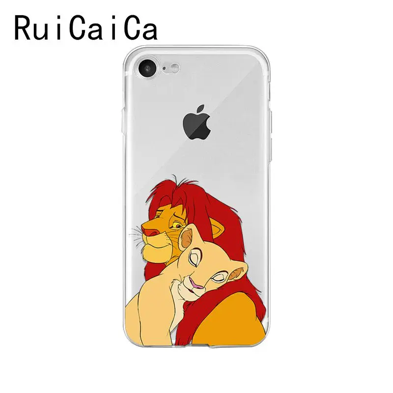 Ruicaica Lion King Simba мультяшный Модный Новый чехол для телефона Fundas iPhone 8 7 6 6S Plus X XS MAX 5 5S SE