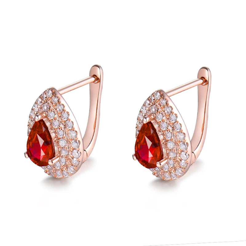 LOVERJEWELRY женские серьги Пуссеты Серьги ювелирные изделия натуральный красный