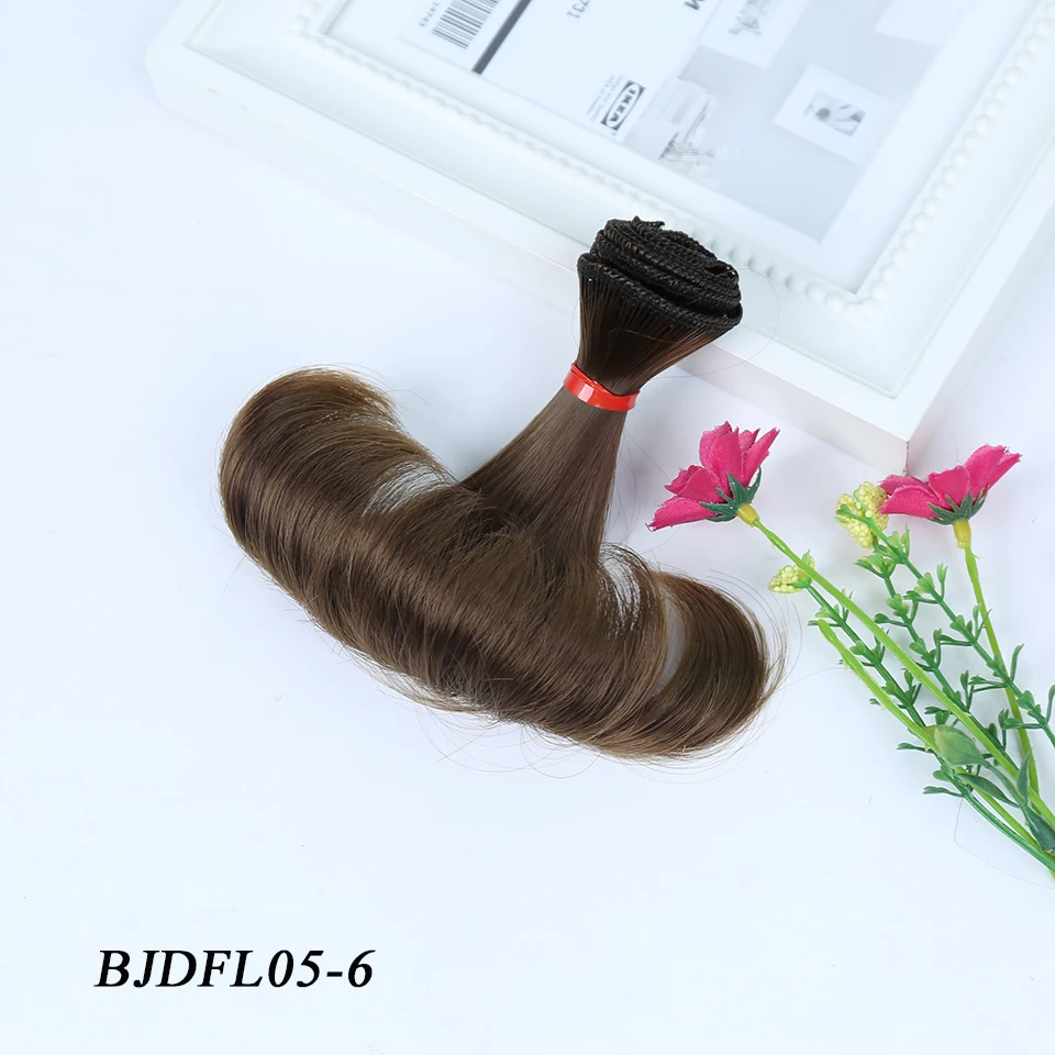 Bybrana 15 см * 100 Температура термостойкие волосы куклы для 1/3 1/4 1/6 BJD DIY парики с