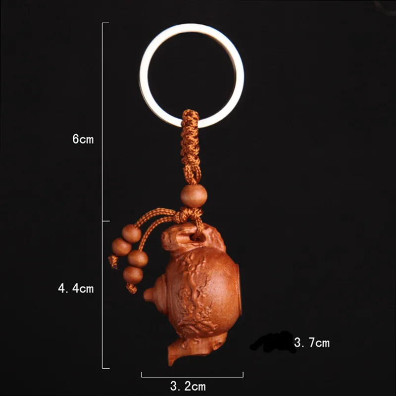 Брелок Yanting из дерева брелок с чайником сливы автомобильные брелки для женщин и