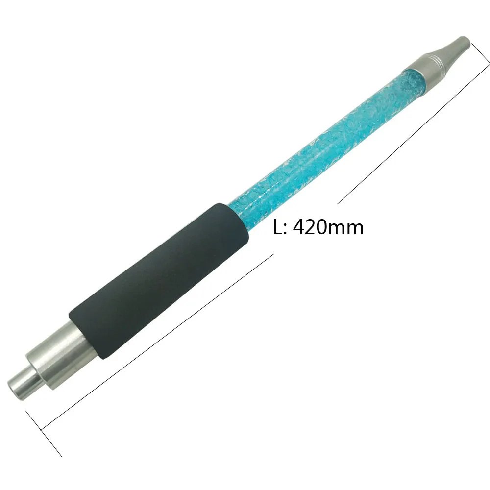 420mm 1 шт., 305 мм, 375 мм, 420 мм, 3 размера, алюминиевая ручка, мундтипы для кальяна, шланг, ручка с гелем, аксессуары для кальяна - Цвет: 420mm