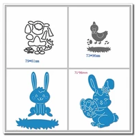 lovely animals rabbits shape cutting dies scrapbooking diy crafts decor embossing stencil hot sell 2020