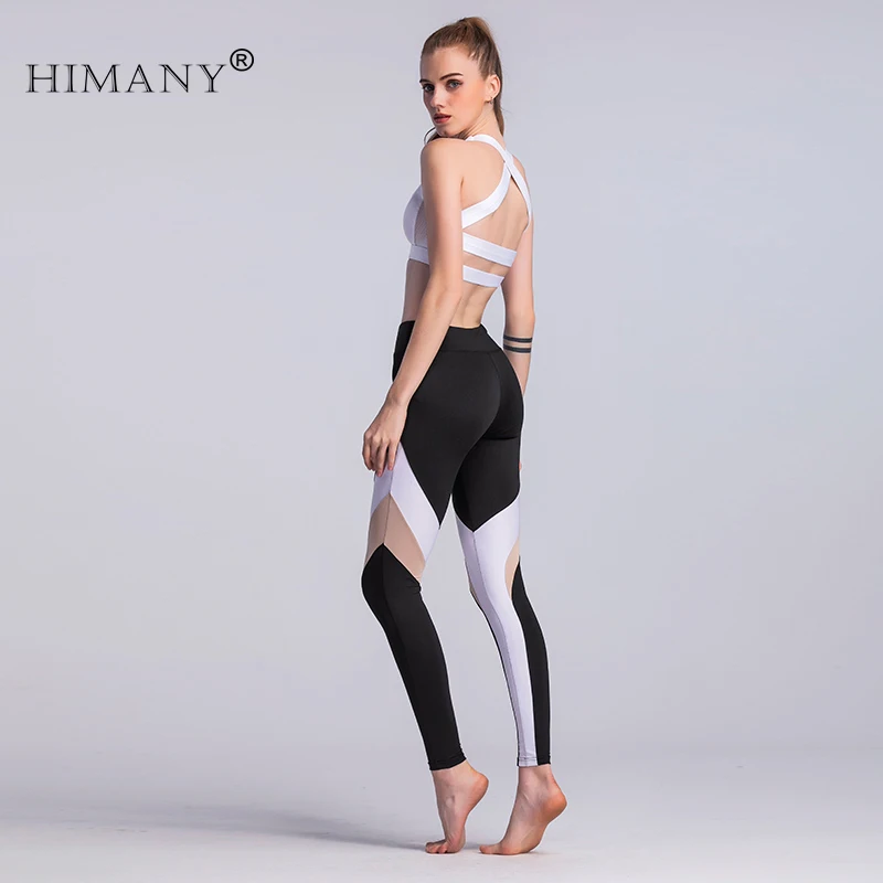 Himany новый сезон Высокая Талия Йога брюки Бег штаны обтягивающие леггинсы | Спорт