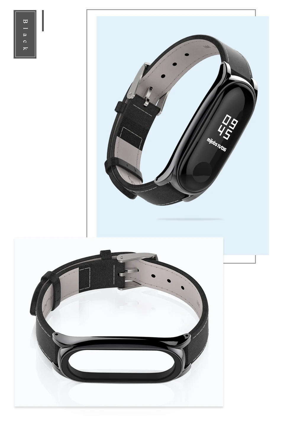Mi jobs mi band 3 ремешок из натуральной кожи для Xiaomi mi band 3 Correa mi band 3 умный браслет Pulseira mi band 3 ремешок