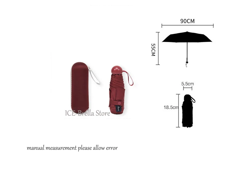 Fashion Female Capsule Pocket Light Umbrella Rain Woman Mini Folding Umbrellas Portable Travel Compact Rain Umbrella For Men
