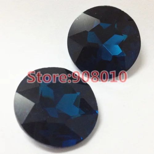 Topstone Baoshihua, 8 мм, 10 мм, 12 мм, 27 мм, Круглые Необычные камни, плоский верх, заостренные стеклянные кристаллы, 1216 для изготовления ювелирных изделий - Цвет: Montana