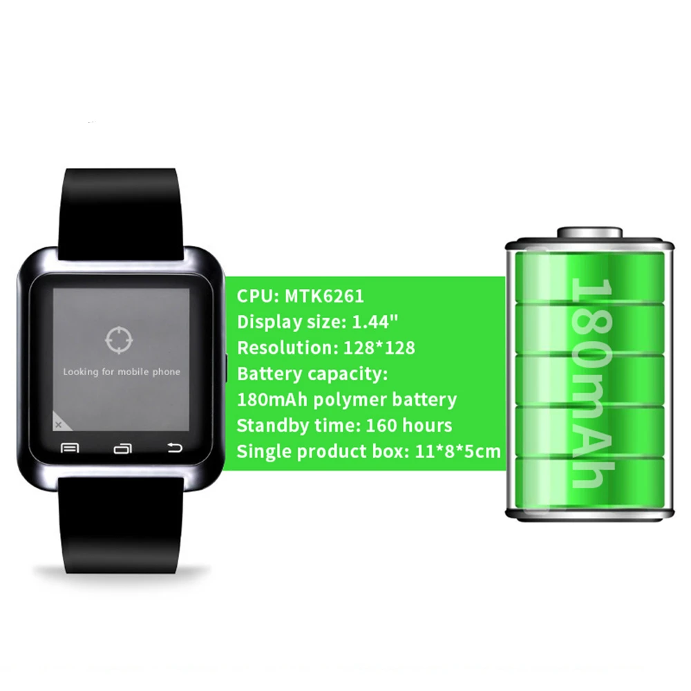 Новый Smartwatch Bluetooth Smart часы U8 для IPhone IOS Android смартфон Носите Носимых устройств