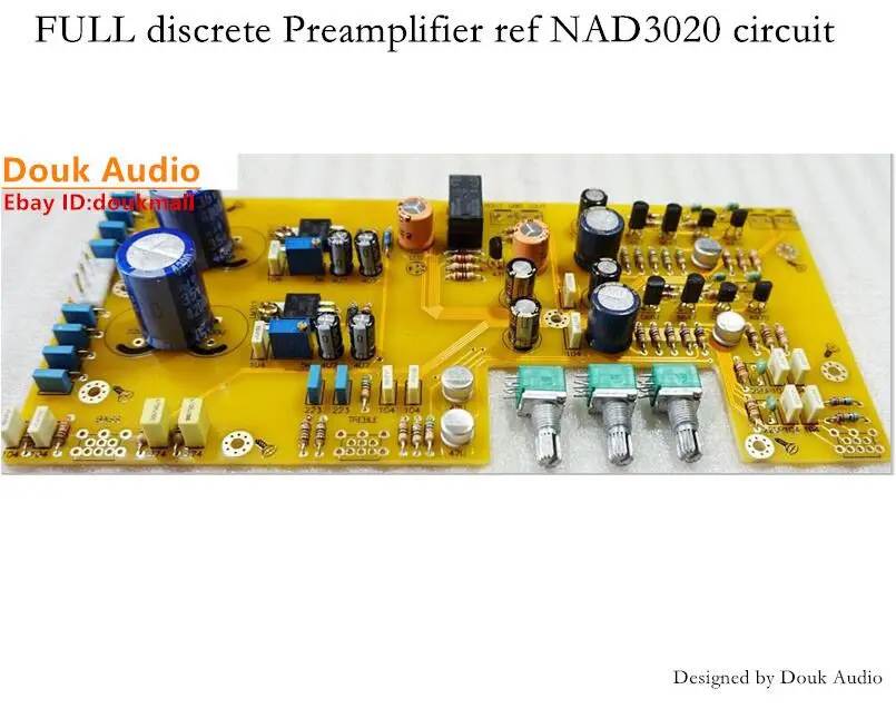 Собранный полностью дискретный предусилитель ref NAD3020 схема обновленная версия