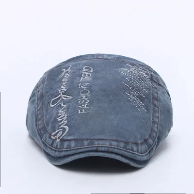 Модный весенне-летний джинсовый берет 3 вида цветов шапки для мужчин и женщин