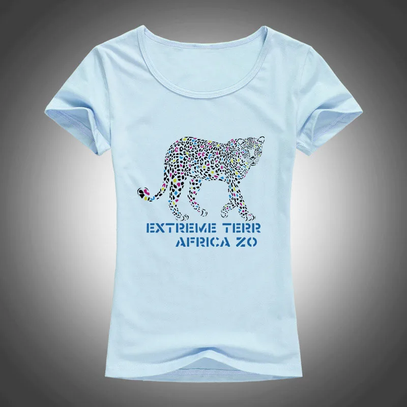 Футболка extreme terr africa zo с принтом животных женские летние модные топы коротким