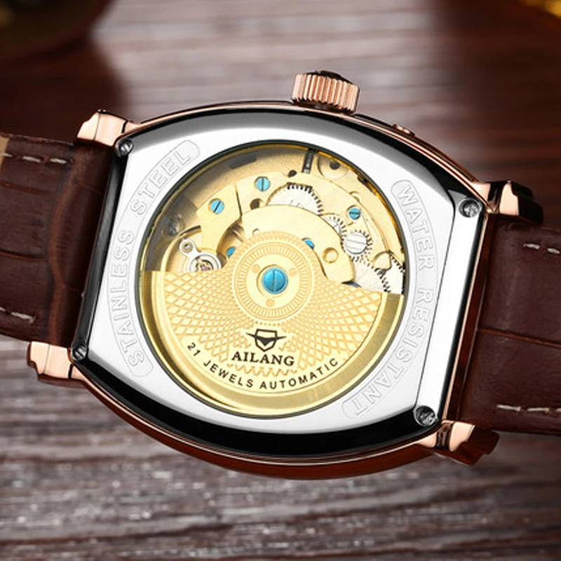 Роскошные Брендовые мужские полностью стальные часы автоматические