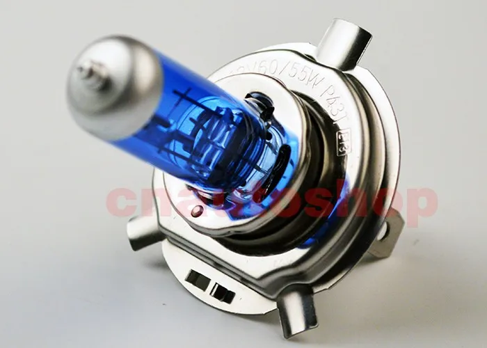 Hippcron H4 галогенная лампа 12V 60/55W Супер Белый Противотуманные фары Дневные Фары Лампы из 2 предметов Темно-Синий Стекло Нержавеющая сталь база