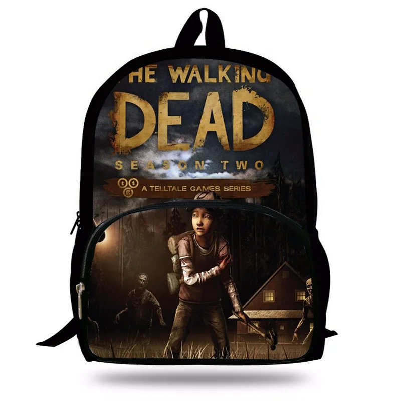 Хит продаж 16 дюймовый рюкзак Mochila The Walking Dead с утиным пухом для подростков детские
