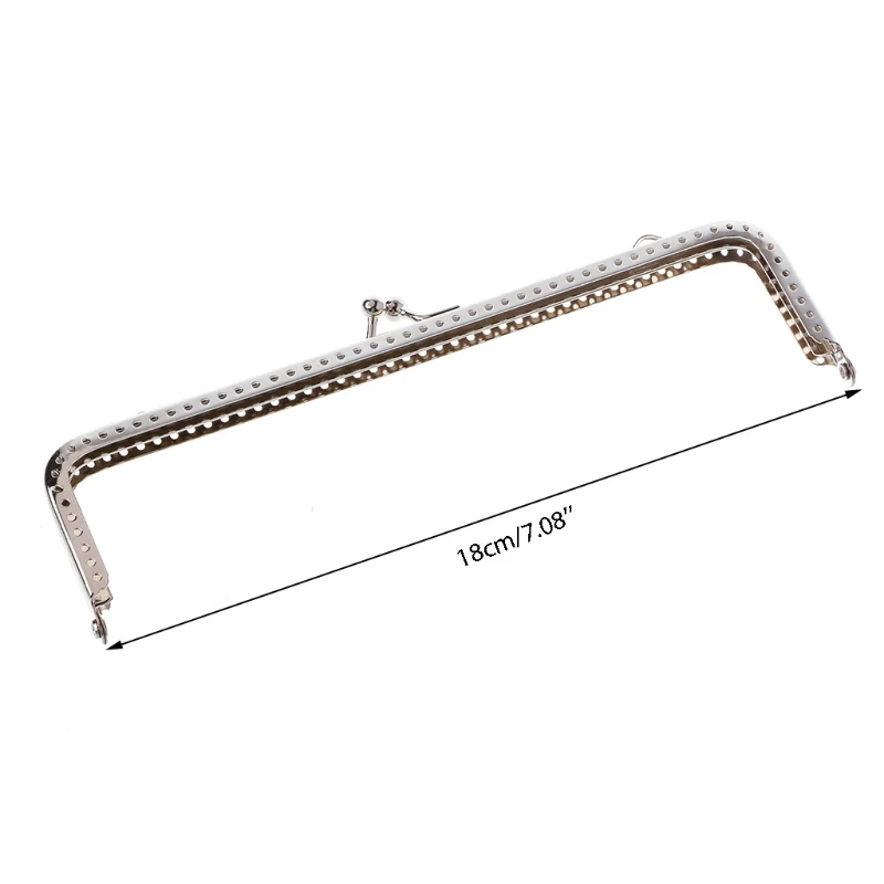 

1PC Square Metal Frame Kiss Clasp For Handle Bag Purse Accessories DIY 18cm