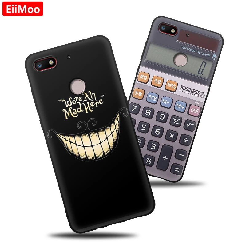 Женский чехол для Nubia V18 с милым рисунком силиконовый мягкий ZTE черный матовый
