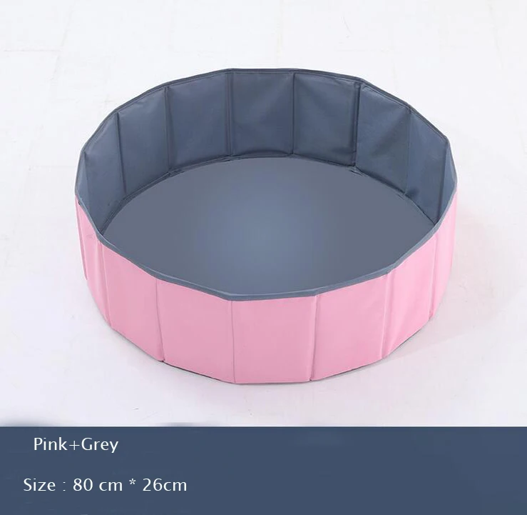 pink-S Детский бассейн с шариками, для помещений, складной сухой бассейн для детей, ямы, мяч, серый, розовый, зеленый, манежи, круглая игровая площадка, игрушки, подарок, игровой забор - Цвет: pink-S