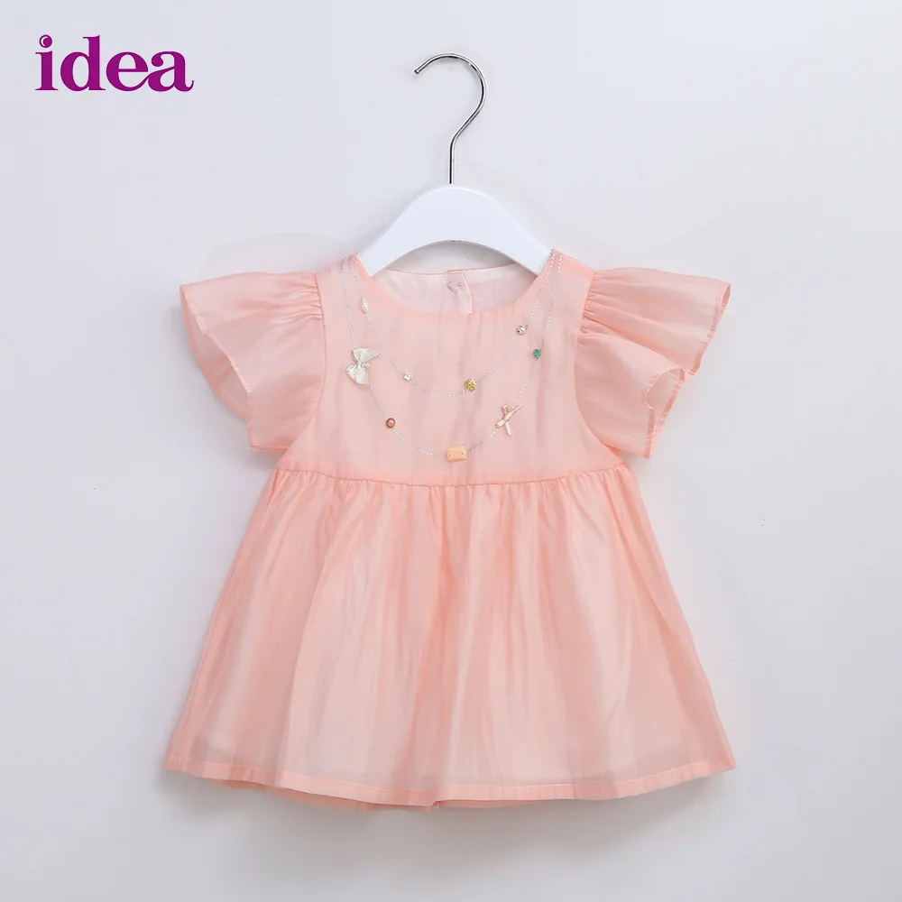 Новинка 2017 года Брендовое летнее платье для маленьких девочек милые платья