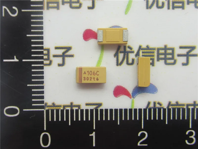 

Высококачественный танталовый конденсатор SMD 20 шт./лот 10 мкФ 6032 16 в 10 мкФ Тип C 20% танталовый конденсатор 16 В