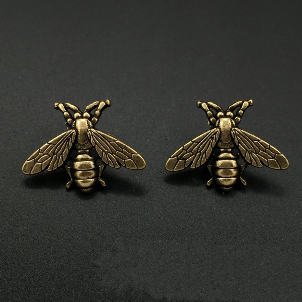 DoreenBeads 2 шт. креативные ретро маленькие пчелы значки модная булавка брошь для футболка костюм; пальто с воротником шляпа обувь модный аксессуар