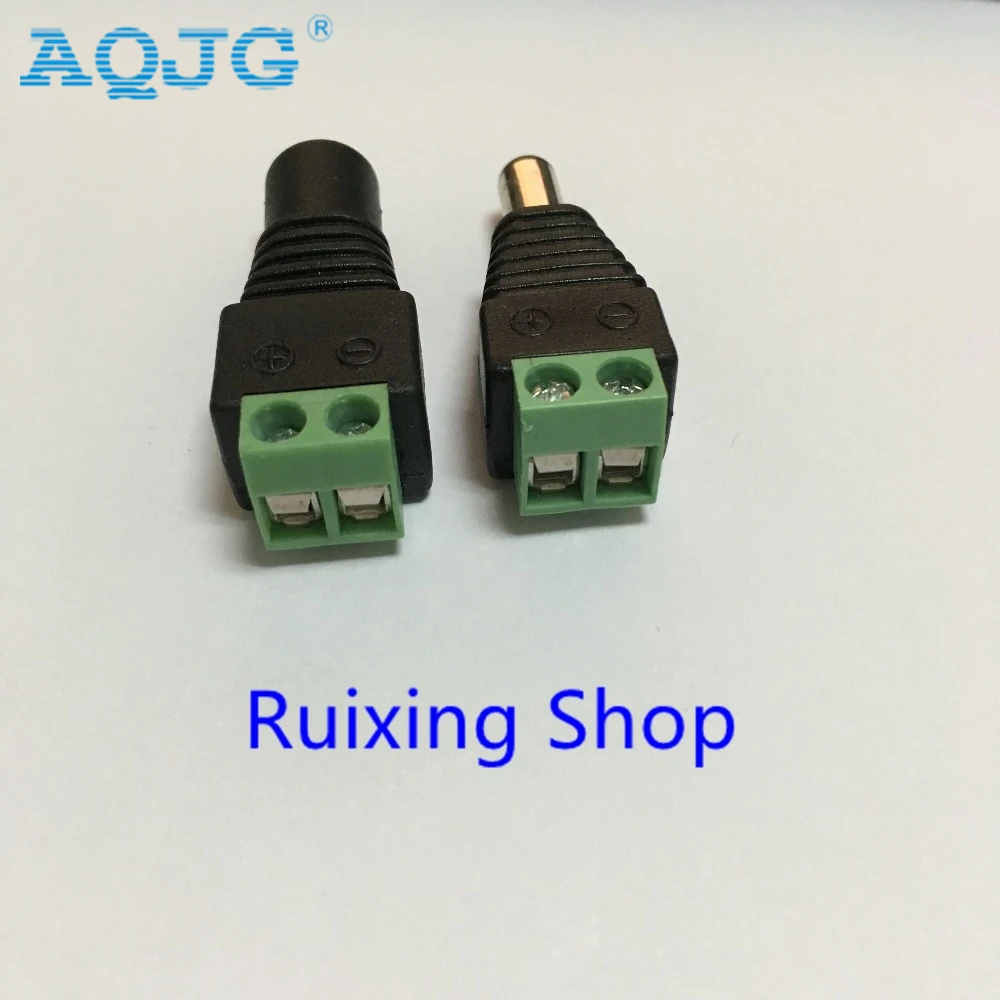 10 шт. адаптер питания постоянного тока 2 1x5 5 мм 5*2 1 мм|male dc power plug|dc female malemale plug |