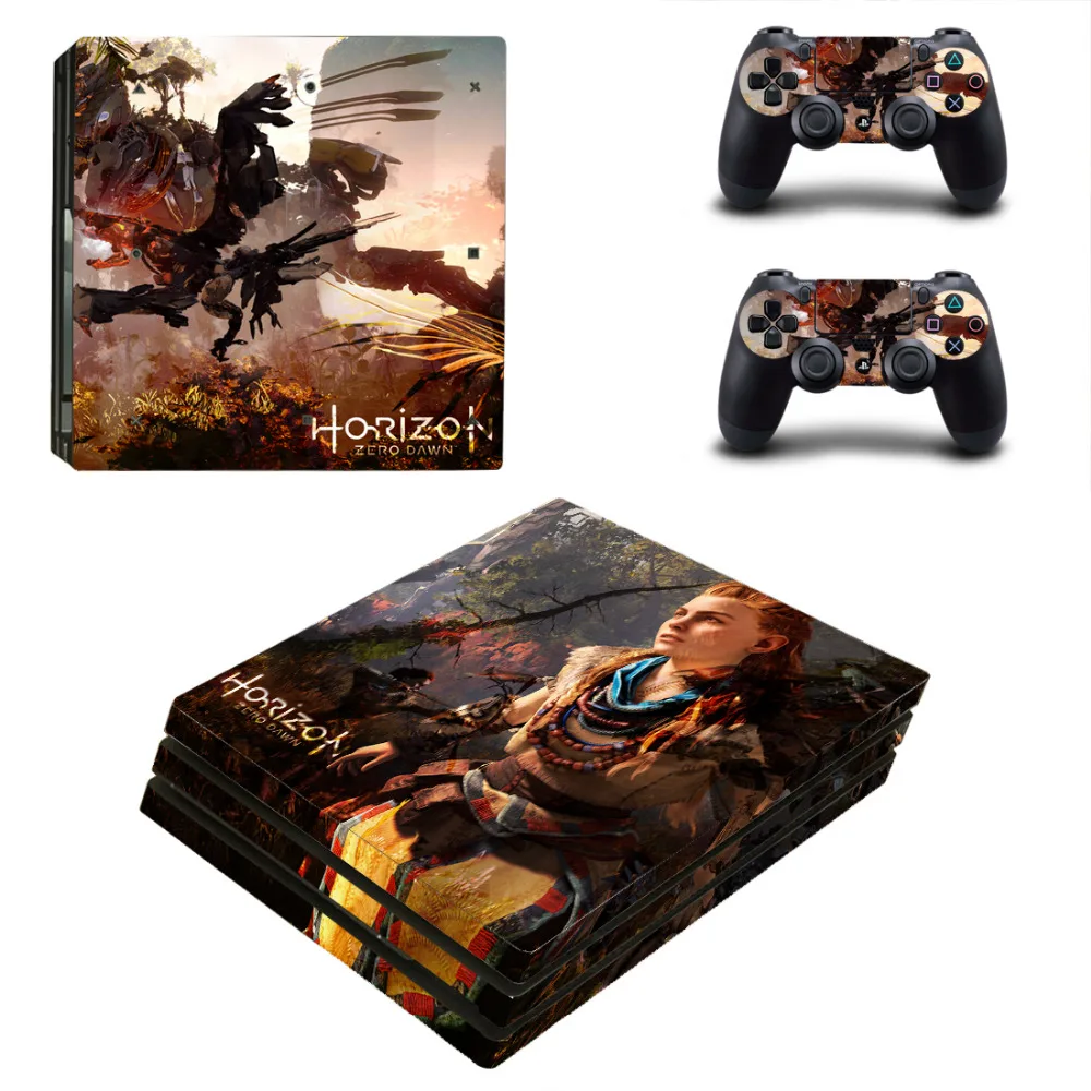 Игра Horizon Zero Dawn PS4 Pro стикер кожи для sony playstation 4 консоль и 2 контроллера PS4 Pro наклейка кожи s Наклейка