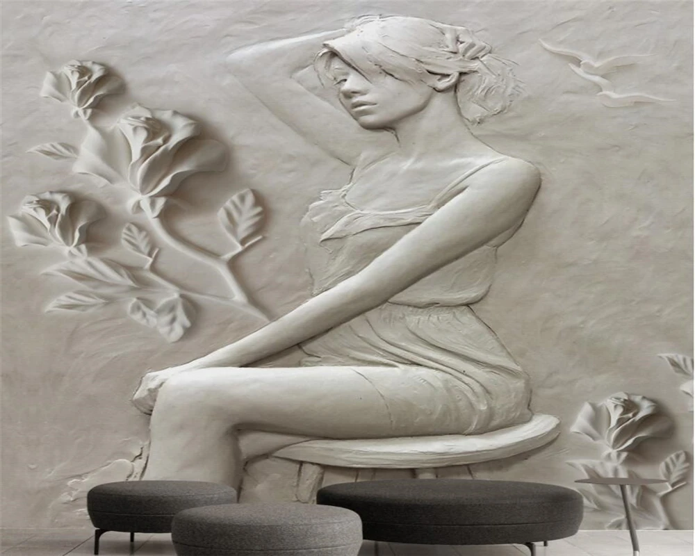 3D фотообои для украшения дома 3d стерео фон гостиной спальни ТВ дивана фрески фото