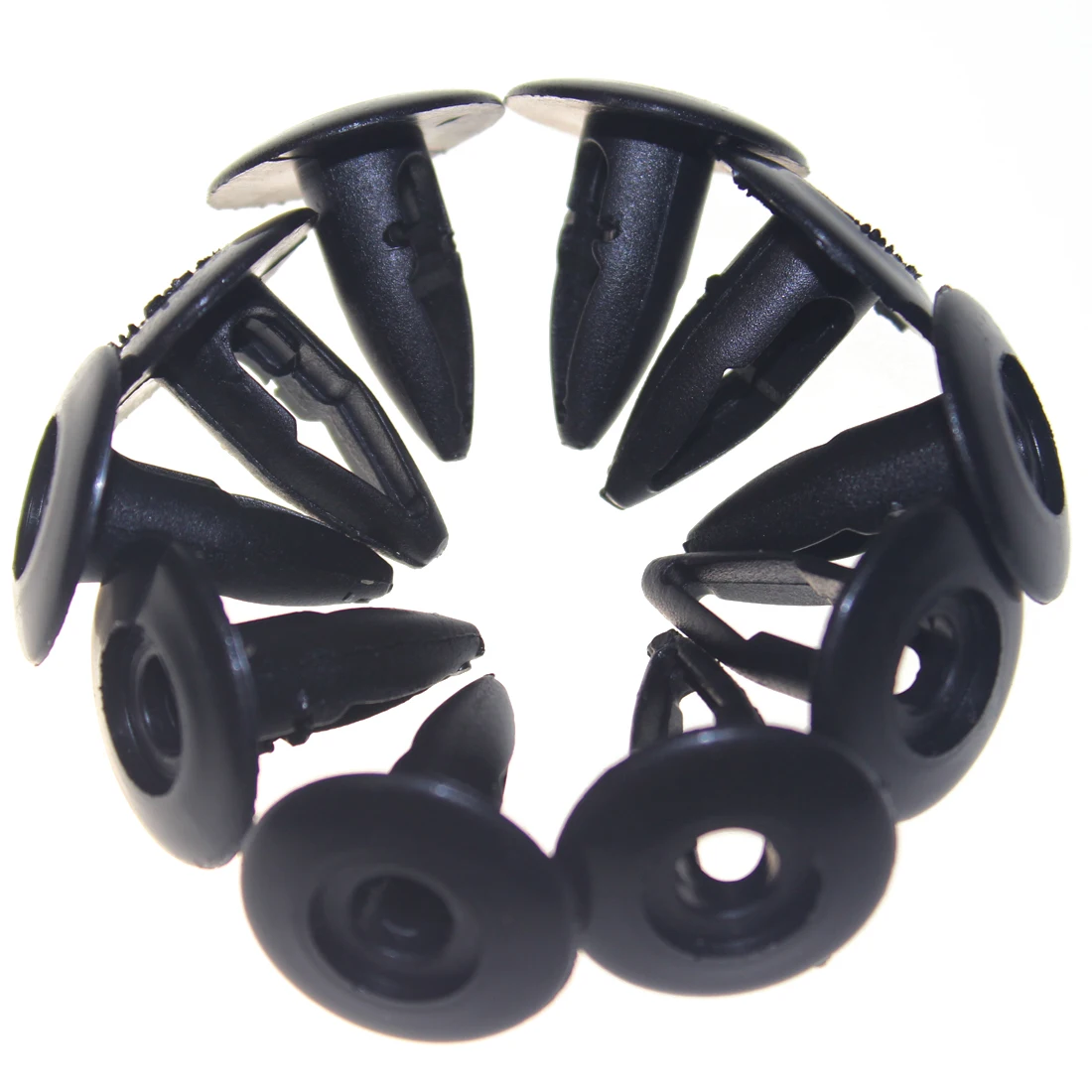 

10X Nylon Fastener Rivet Push-Type Retainer Inner Fender Clips For Mazda Ford NA01-56145 Nissan 63844-01A00 Kia MNA01-56-145