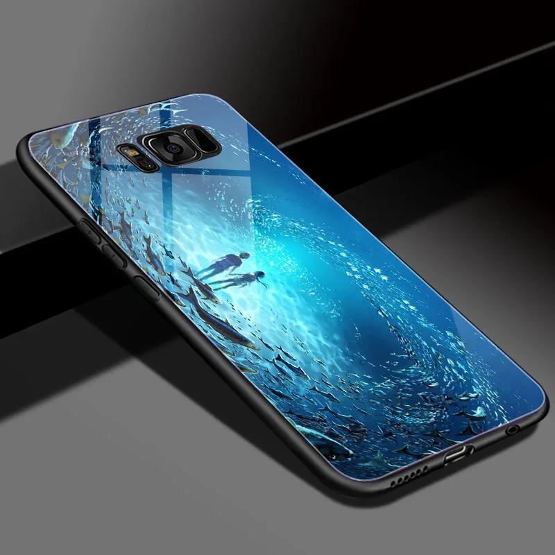 DIY фото по индивидуальному заказу чехол для телефона для samsung Galaxy S8 S9 закаленное Стекло чехол samsung Galaxy A6 A6Plus A7 j3 J5 J7 j530