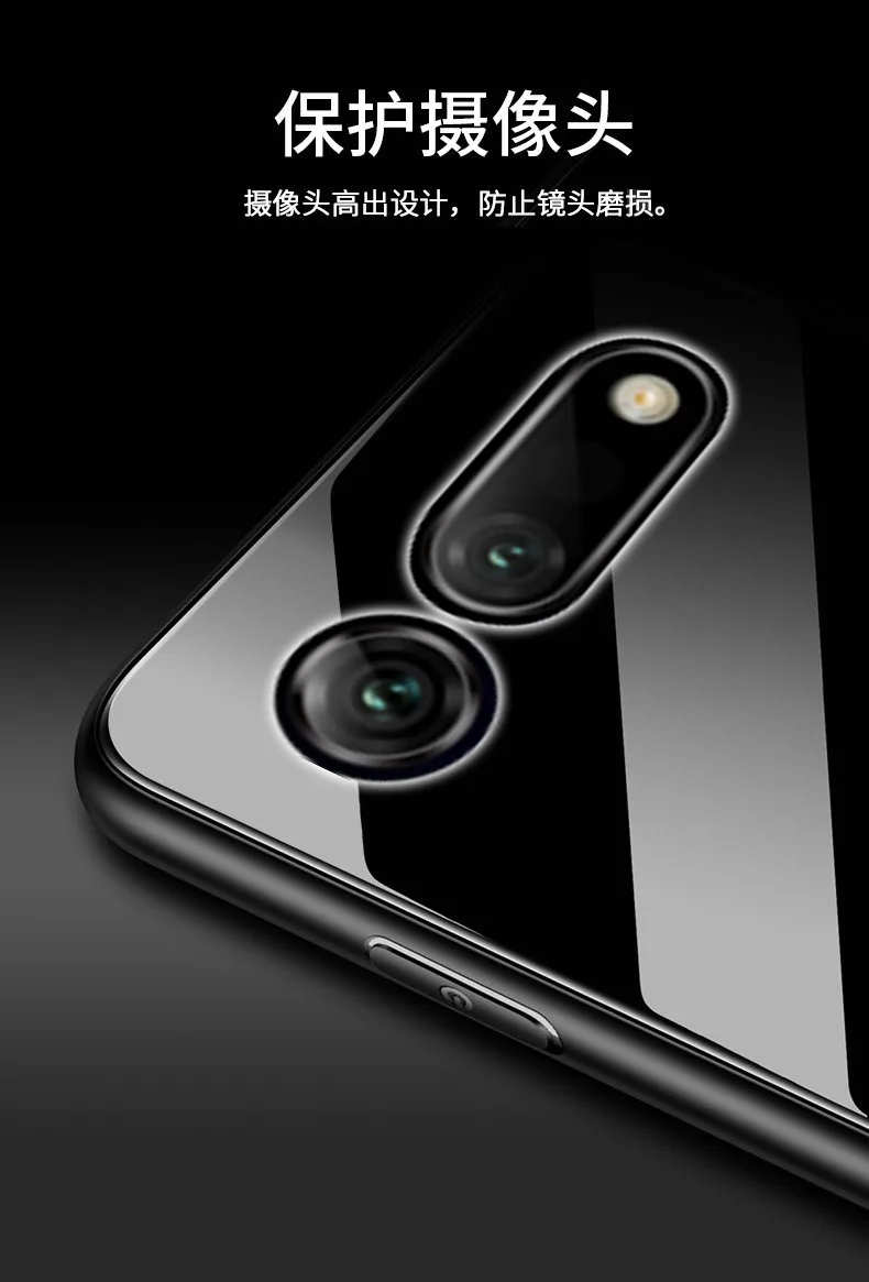 Чехол для Huawei Honor V20 жесткое закаленное стекло с подставкой и кольцом магнитная