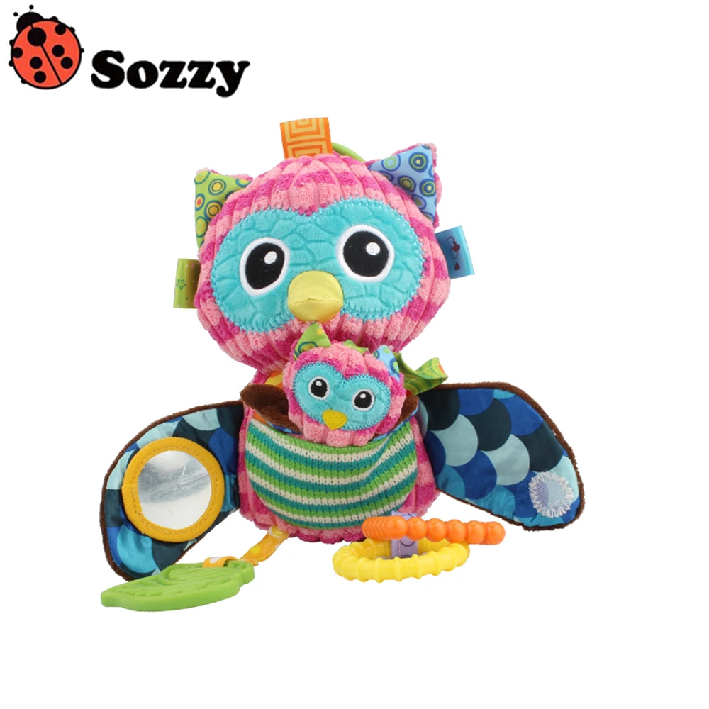 1 шт. Sozzy мягкие хлопковые детские многофункциональные игрушки Погремушки для