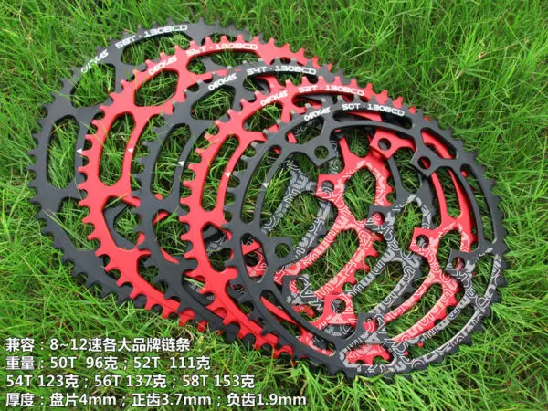 Одинарная цепь BCD130 узкая и широкая 1 система 50T 52 54 56T|narrow wide|bike chainringroad bike chainrings |