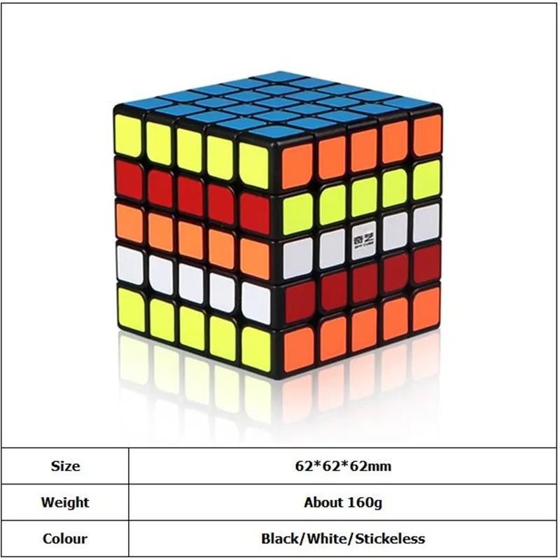 QiYi QiZheng S 5x5x5 кубик рубика Magic Cube 62*62*62 мм Professional Competition speed Cube обучающая головоломка куб игрушка для детей Начинающий